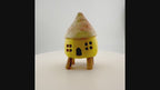 Little Spirit Stilt House 01. Satin yellow variant.